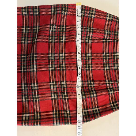 Vtg Wool Cashmere Skirt Ellen Tracy Linda Size Small 6 Tartan Plaid 22”L Suit - Picture 6 of 8